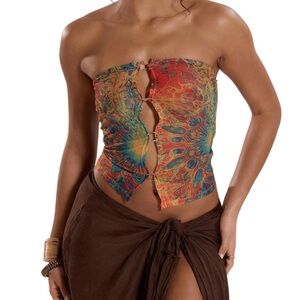 Vibrant Multicolor Corset Top
